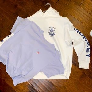 BRANDY MELVILLE DUO! CROP TOP AND HOODIE